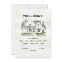 Modernes Weiß Bauernhaus Housewarming Party