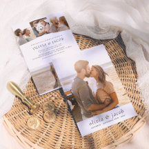 Modernes Weiß Minimalistisch Elegant 5 Fotos Hochz