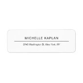 Modernes Weiß Minimalistisch Schlicht Beruflich ei (Vorne)