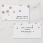 Modernes Weiß mit Imitaten, goldgelb gestrichen Visitenkarte (Vorne/Hinten)