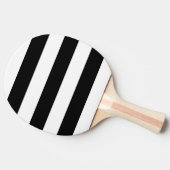 Modernes Weiß, Schwarzer Streifen Tischtennis Schläger (Seitenansicht)