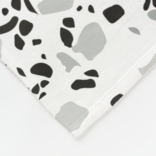 Modernes Weiß Terrazzo Fleecedecke (Ecke)