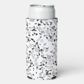 Modernes Weiß Terrazzo Selters Dosenkühler (Seltzer Rückseite)