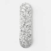 Modernes Weiß Terrazzo Skateboard (Vorderseite)