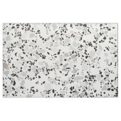 Modernes Weiß Terrazzo Stoff (Fat Quarter (45,7 x 55,9 cm))