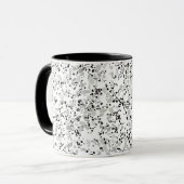 Modernes Weiß Terrazzo Tasse (Vorderseite Links)