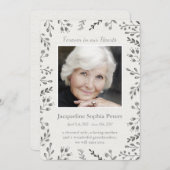 Modernes Weiß- und Graudenkmal Ankündigung (Vorne/Hinten)