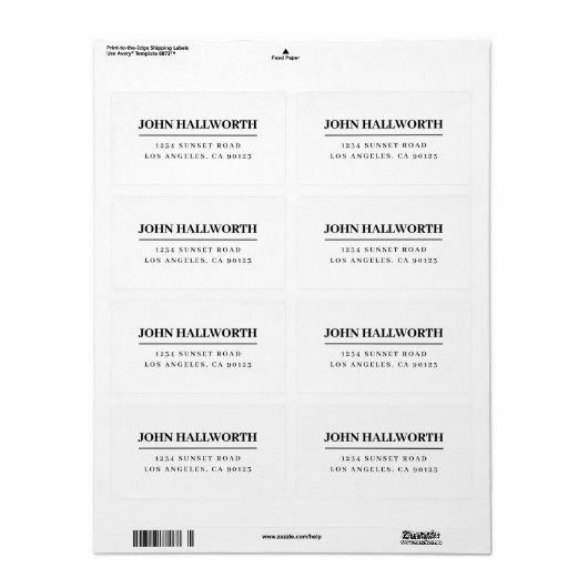 Modernes Weiß und Schwarz (Vorne)