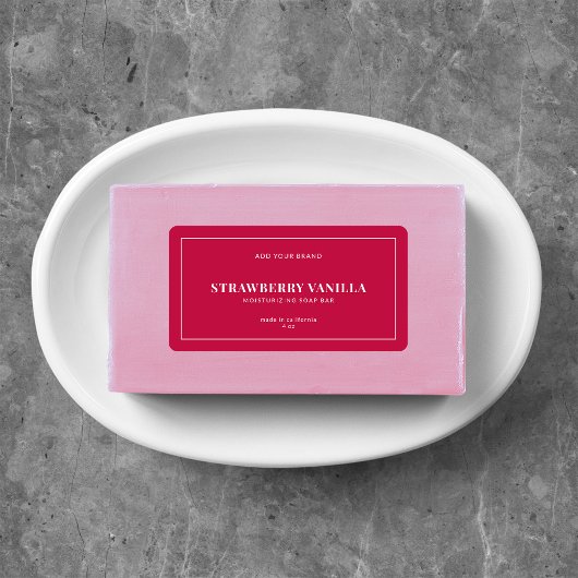 Modernes, weißes, an den Grenzen bearbeitbares Far Adressaufkleber