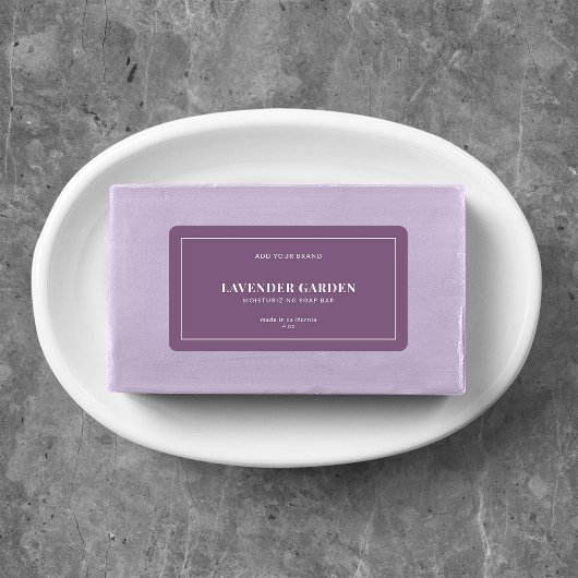 Modernes, weißes, an den Grenzen bearbeitbares Far Adressaufkleber