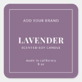 Modernes, weißes, an den Grenzen bearbeitbares Far Quadratischer Aufkleber (Vorderseite)