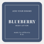 Modernes, weißes, an den Grenzen bearbeitbares Far Quadratischer Aufkleber (Vorderseite)