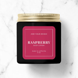 Modernes, weißes, an den Grenzen bearbeitbares Far Quadratischer Aufkleber