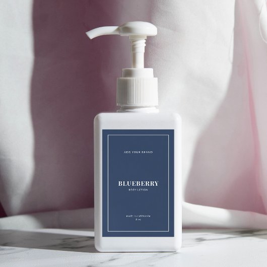 Modernes, weißes, an den Grenzen bearbeitbares Far Weinetikett