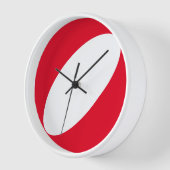 Modernes, weißes Curve-Rotes Hintergrundbild aus d Uhr (Winkel)