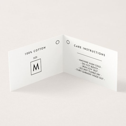 Modernes, weißes Faltenkleidungstaster (Innenseite)