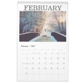 Modernes Weißes Foto 2021 Kalender (Feb 2027)