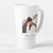 Modernes Weißes Foto froh Weihnachten Milchtasse (Rechte Ecke)