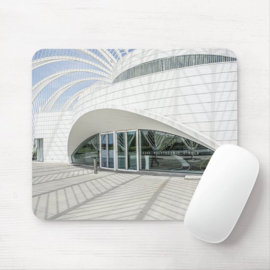 Modernes, weißes Gebäude Mousepad (Mit Mouse)
