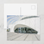 Modernes, weißes Gebäude Postkarte (Vorne/Hinten)