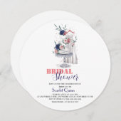 Modernes, weißes Hochzeitskleid mit Kuchen2 Save The Date (Vorne/Hinten)