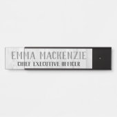 Modernes, weißes Holz mit Türenschild Türschild (Vorderseite )