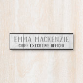 Modernes, weißes Holz mit Türenschild Türschild (Vorderseite )