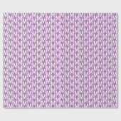 Modernes, weißes, individuelles Monogramm-Musterge Geschenkpapier (Flach)