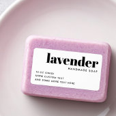 Modernes weißes Produkt Adressaufkleber