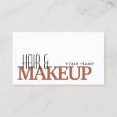 Modernes Weißes Rotbraun mit Beruflichem Foto Visitenkarte (Vorderseite)