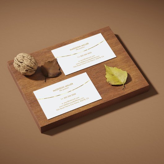 Modernes weißes Streifen Visitenkarte