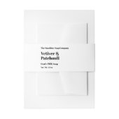 Modernes Weißseifenband Einladungsbanderole (Vorderseite Beispiel)