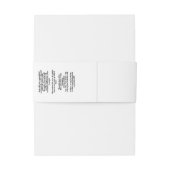 Modernes Weißseifenband Einladungsbanderole (Rückseitenbeispiel)