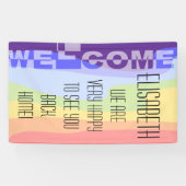 Modernes WELCOME Banner + Ihr Backgr. Ideen (Horizontal)
