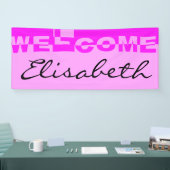 Modernes WELCOME Banner + Ihr Backgr. Ideen (Messe)