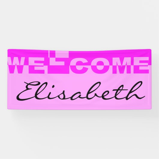 Modernes WELCOME Banner + Ihr Backgr. Ideen (Horizontal)
