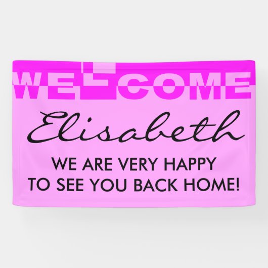 Modernes WELCOME Banner + Ihr Backgr. Ideen (Horizontal)