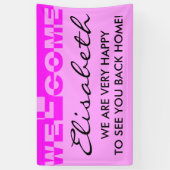 Modernes WELCOME Banner + Ihr Backgr. Ideen (Vertikal)
