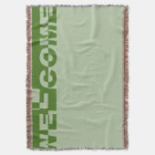 Modernes WELCOME Banner + Ihr Backgr. Ideen Decke (Vorderseite Vertikal)