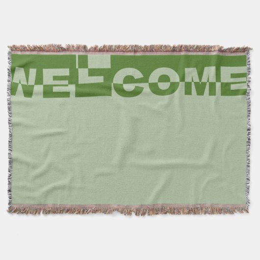 Modernes WELCOME Banner + Ihr Backgr. Ideen Decke (Vorderseite)
