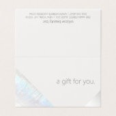 Modernes Wellness-Center Beauty Salon Geschenkguts (Außenseite Aufgefaltet)