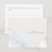 Modernes Wellness-Center Beauty Salon Geschenkguts Dankeskarte (Vorne/Hinten)