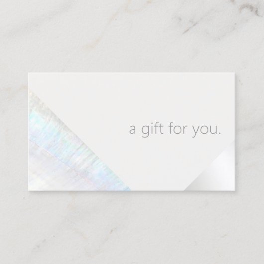 Modernes Wellness-Center Beauty Salon Geschenkguts Rabattkarte (Vorderseite)