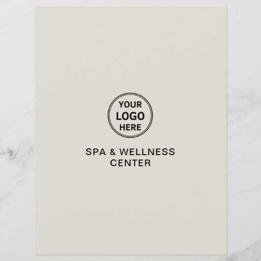 Modernes Wellness-Center Wellness Center Werbeunte Flyer (Hinten)