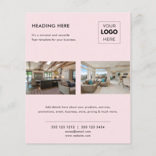 Modernes Werbe-Logo für Immobilienunternehmen Flyer