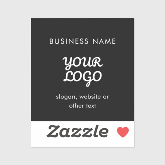 Modernes Werbelogo und Text | Editierbare Farbe Aufkleber (Blatt)