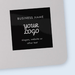 Modernes Werbelogo und Text   Editierbare Farbe Aufkleber