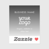 Modernes Werbelogo und Text | Editierbare Farbe Aufkleber (Blatt)