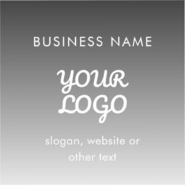 Modernes Werbelogo und Text | Editierbare Farbe Aufkleber