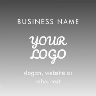 Modernes Werbelogo und Text   Editierbare Farbe Aufkleber